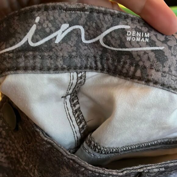 INC‎ International Concepts Womens Snake Print Skinny Jeans Size 20W NWT - Picture 4 of 6